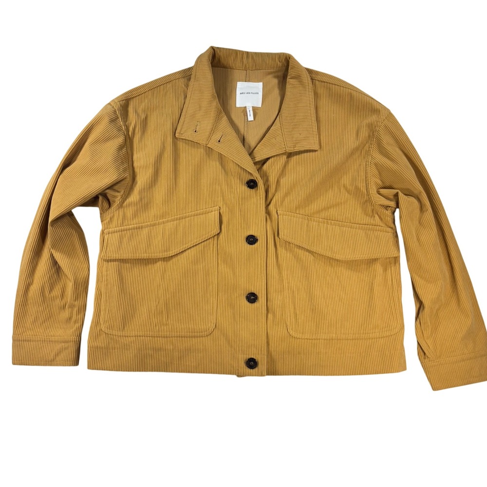Anthropologie Avec Les‎ Filles Corduroy Jacket  XL Tan Shacket Button Down